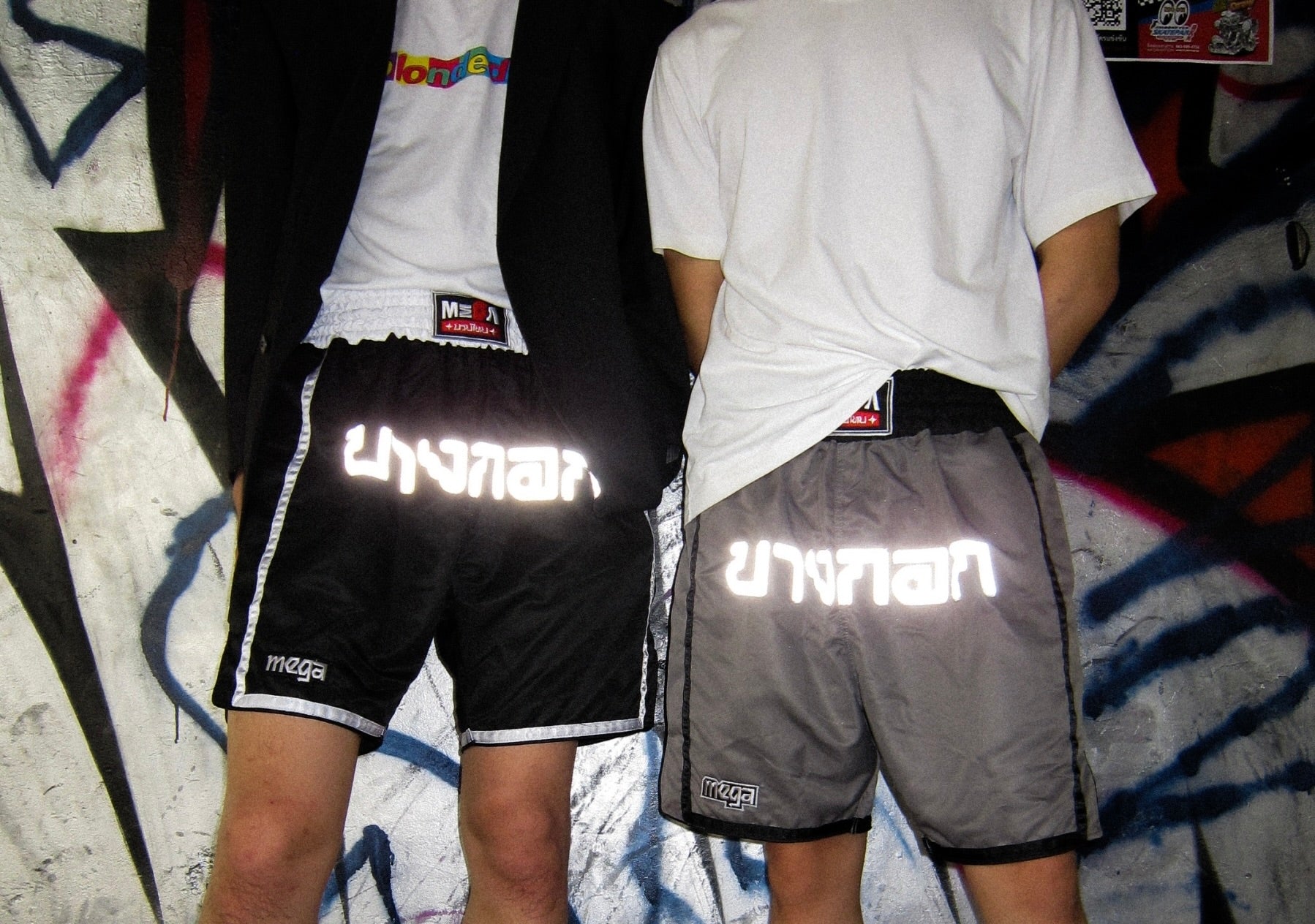 Mega Bangkok Reflex Shorts - Grey